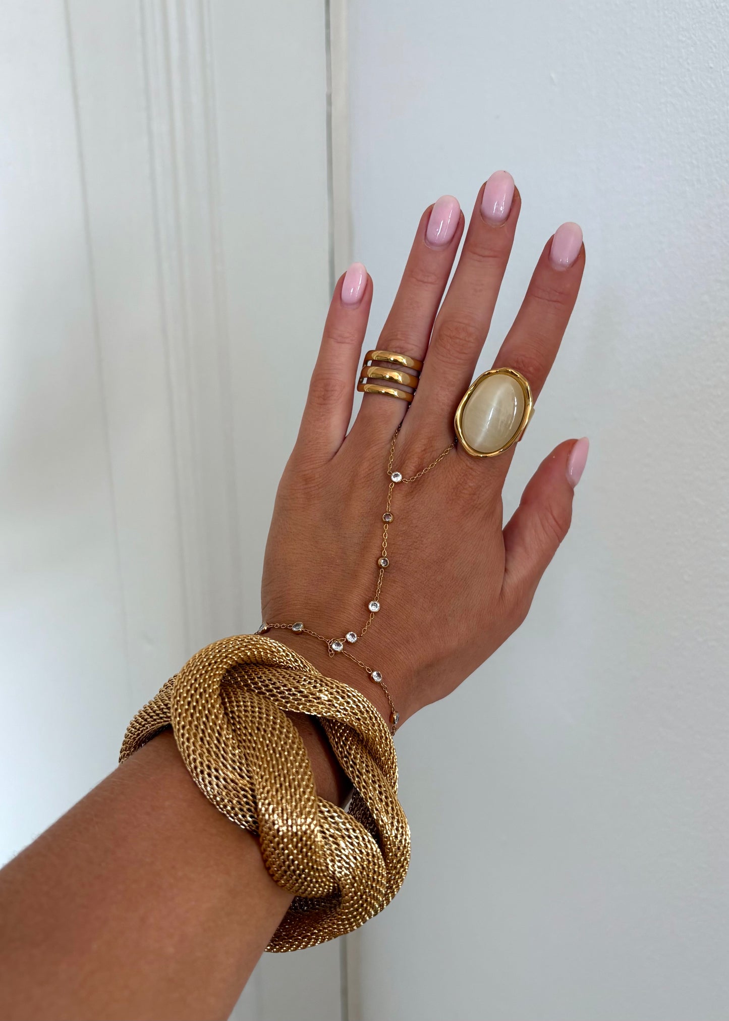 Statement twisted bangle