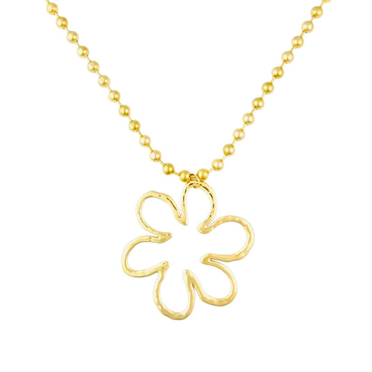 Statement flower ketting