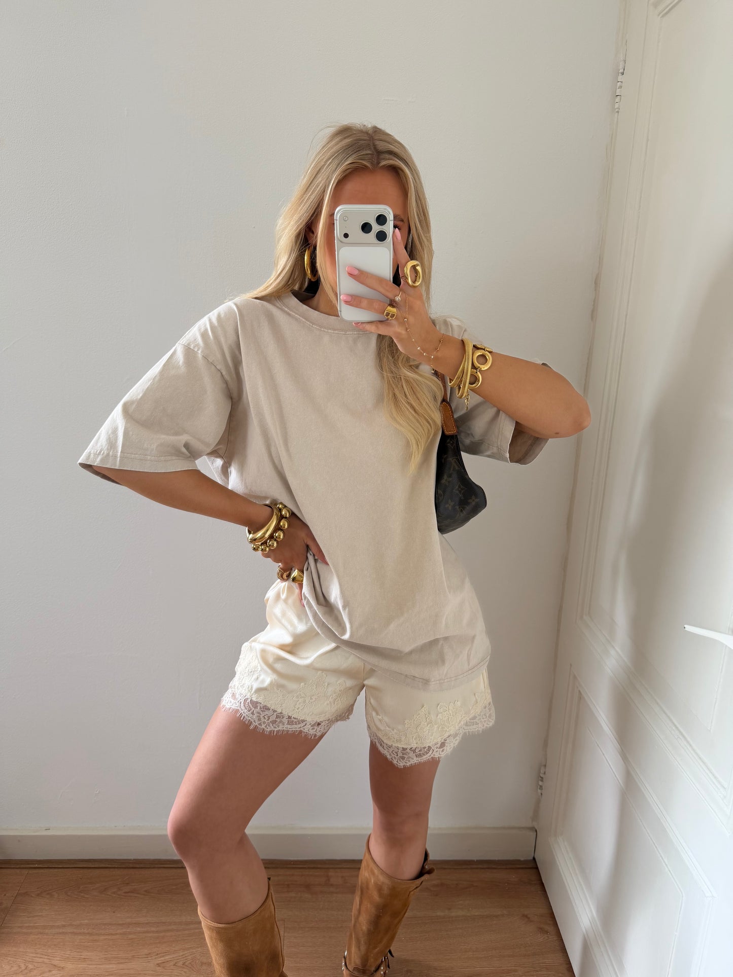 BOYFRIEND TEE ECRU