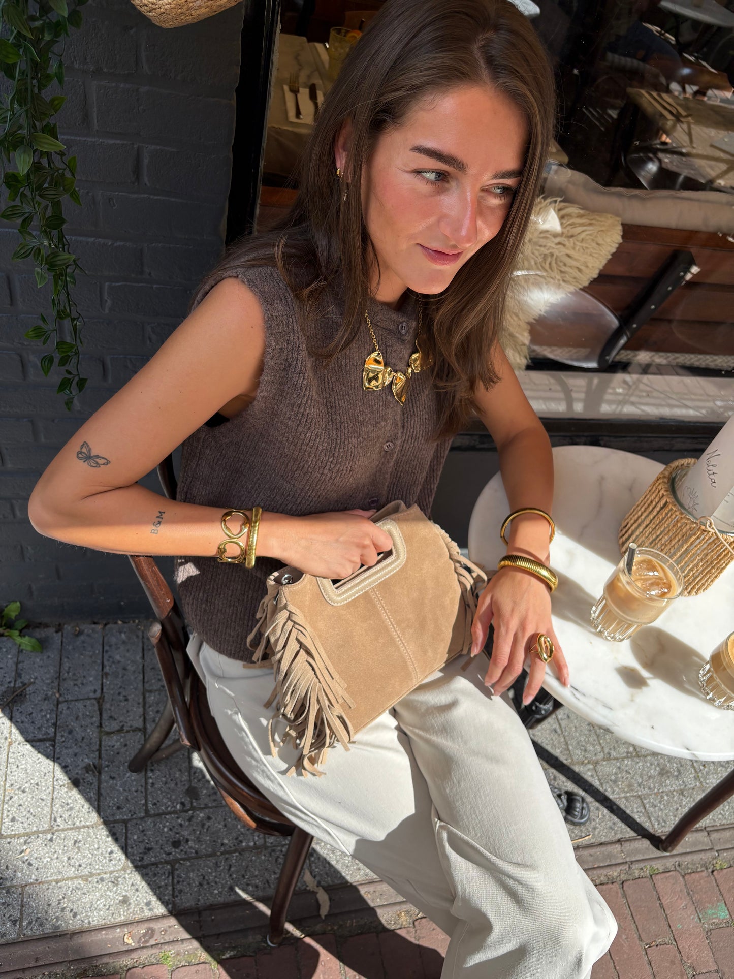Knitted top - brown