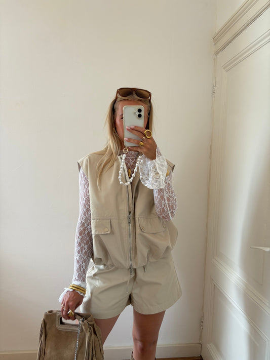 Sacha bombergilet beige