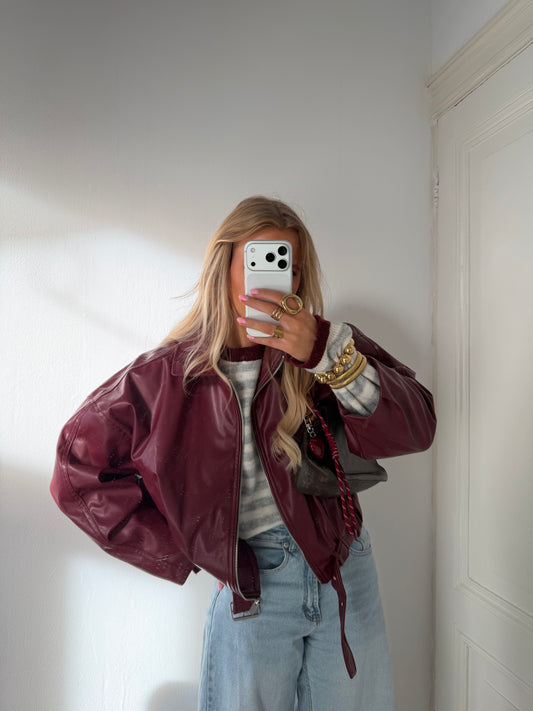 Brechje bomberjack bordeaux