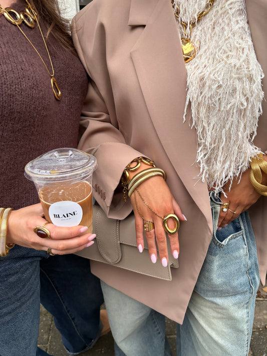 Carmen oversized blazer camel