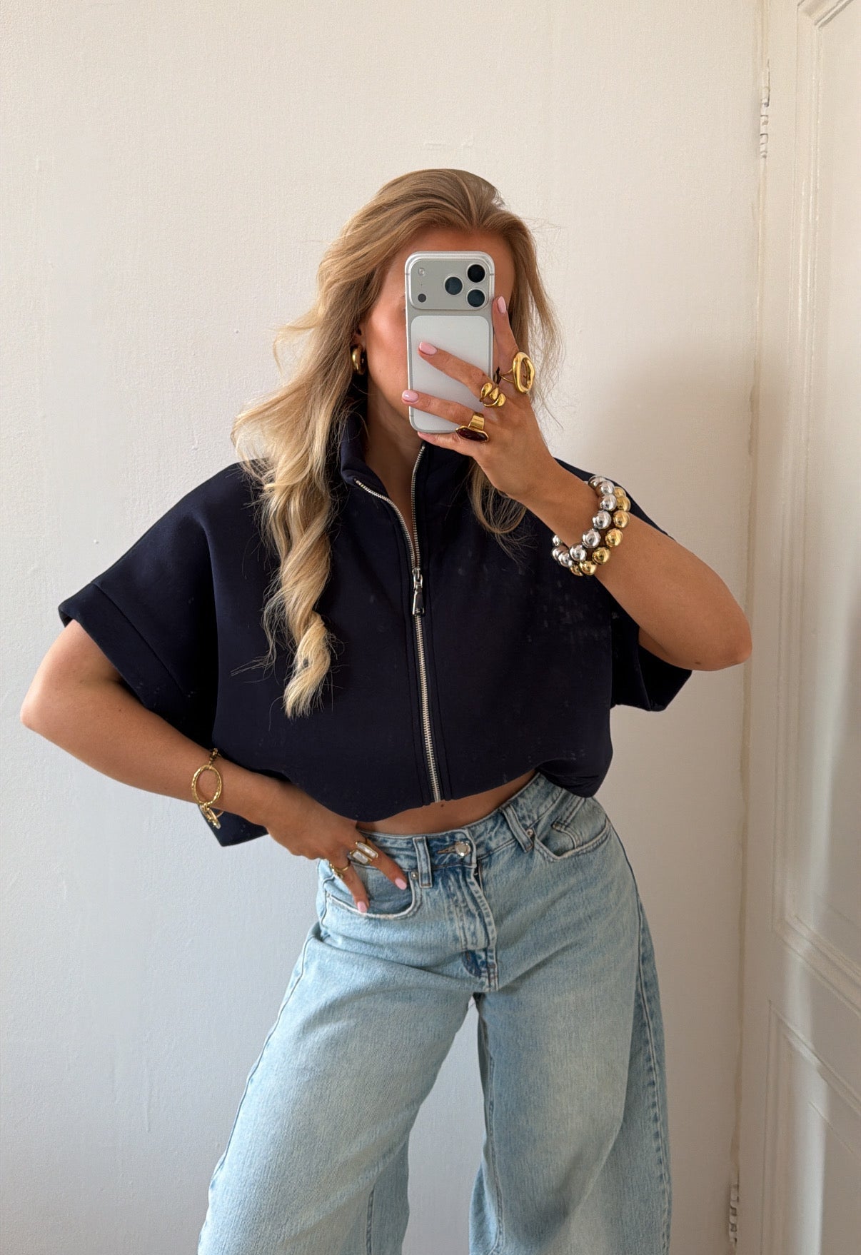 PRE-ORDER SPORTY ZIP TOP MARINE