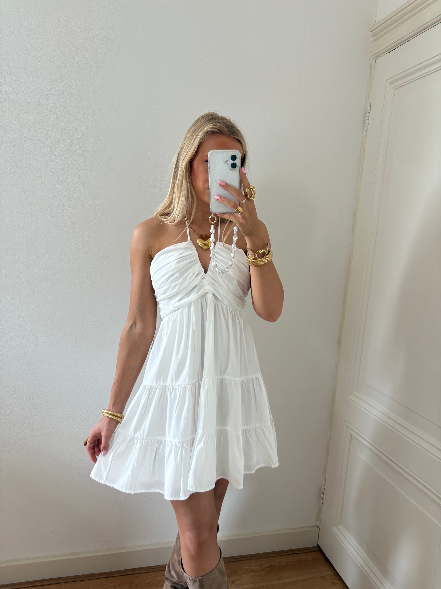 Sara dress - white