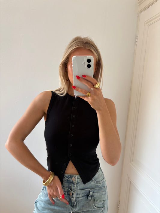 Perfect basic top zwart