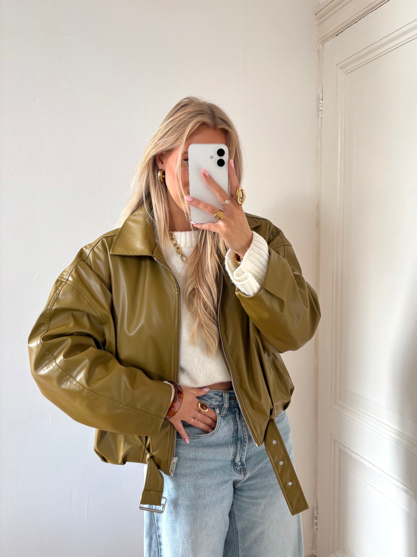 Brechje bomberjack green