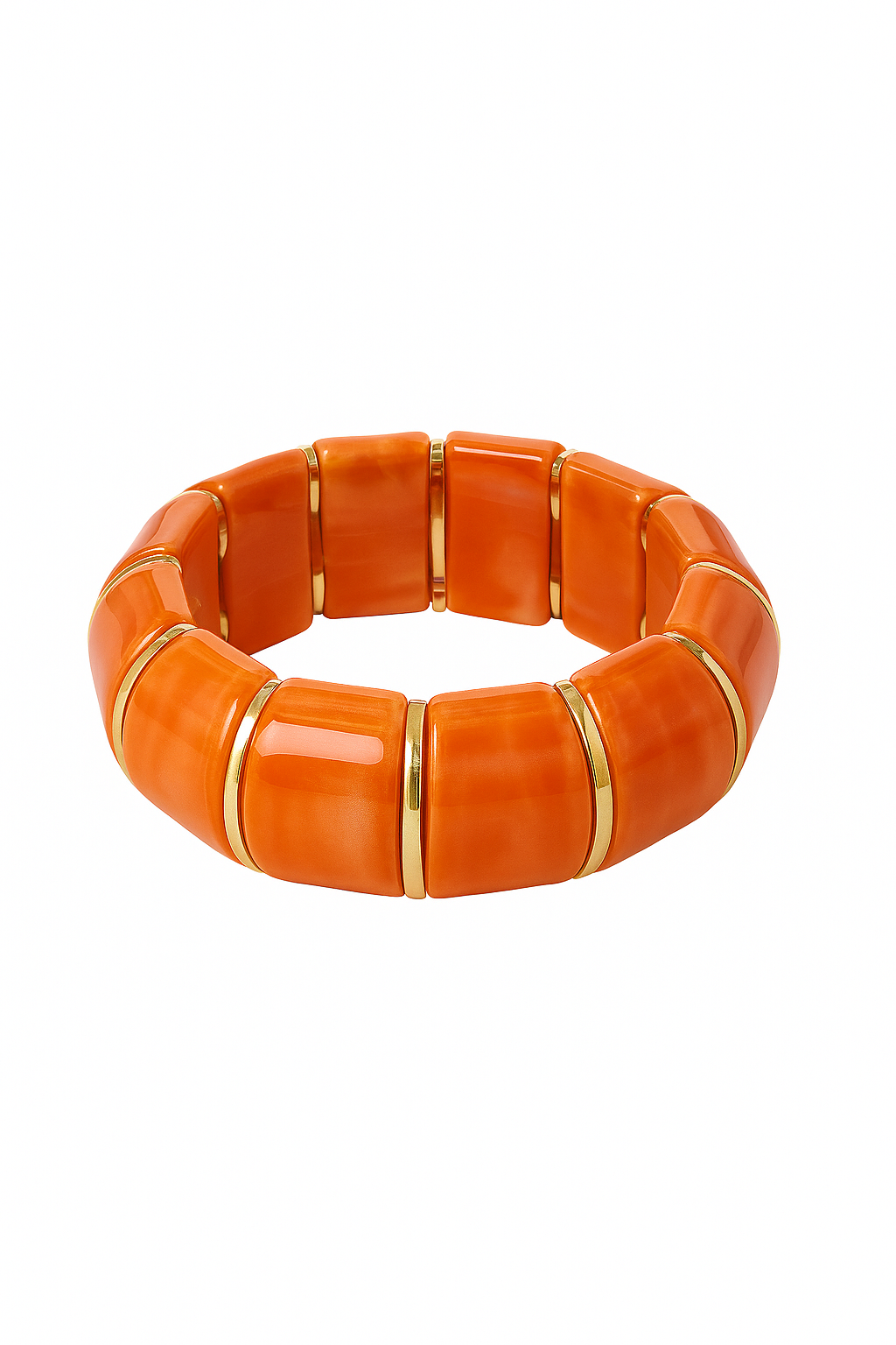 Indigo bangle oranje