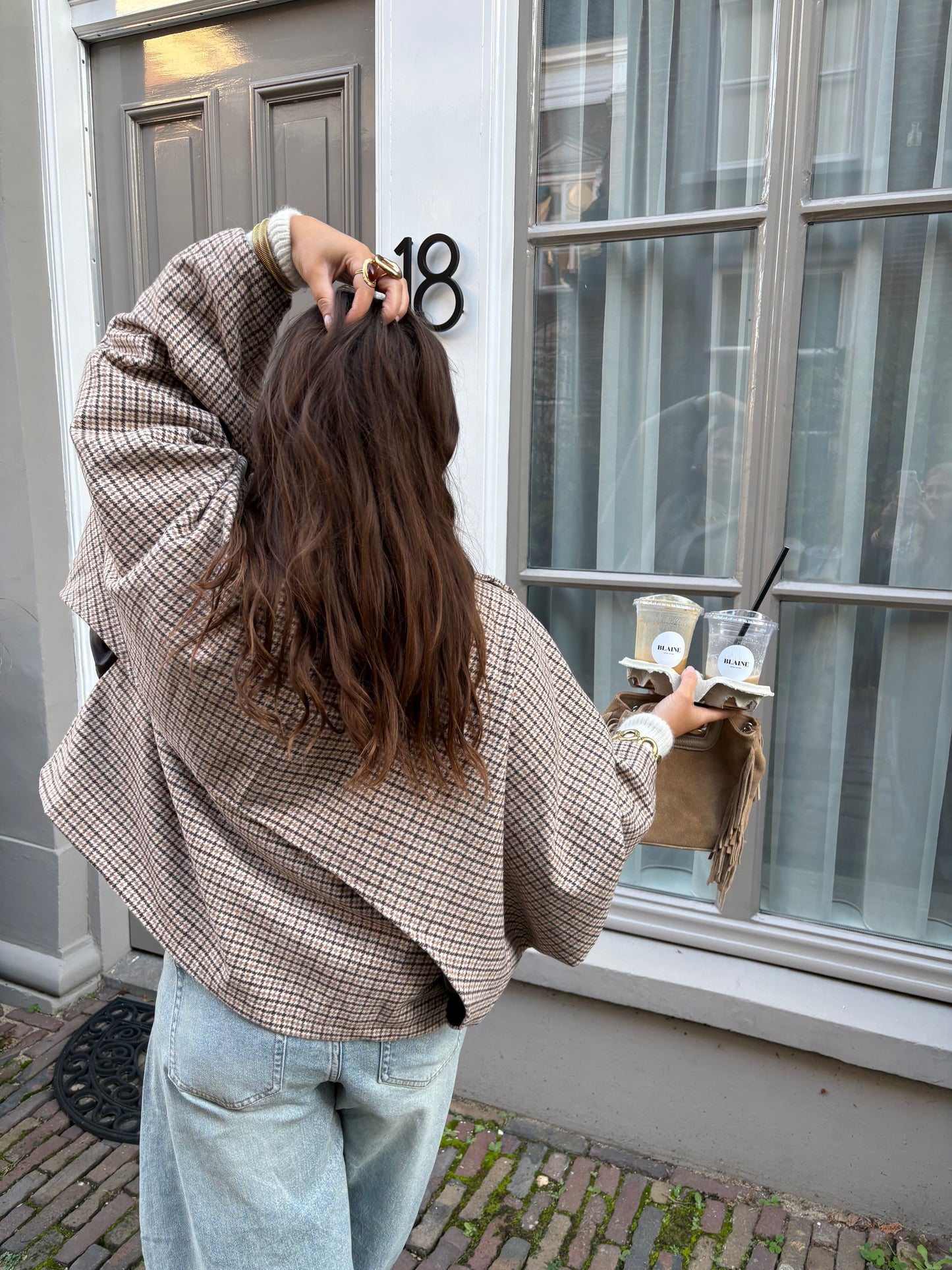 Pre-order Saar checkered jacket