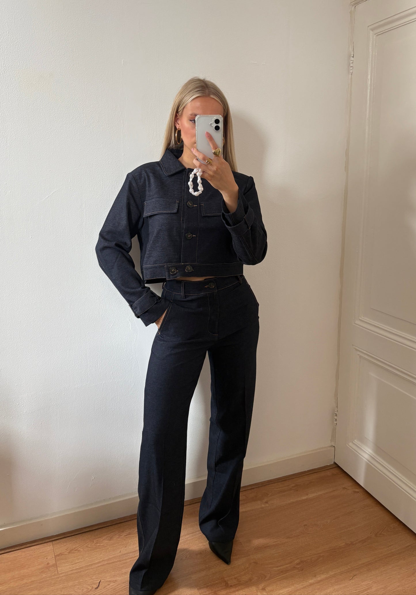 Luna denim jacket - dark blue