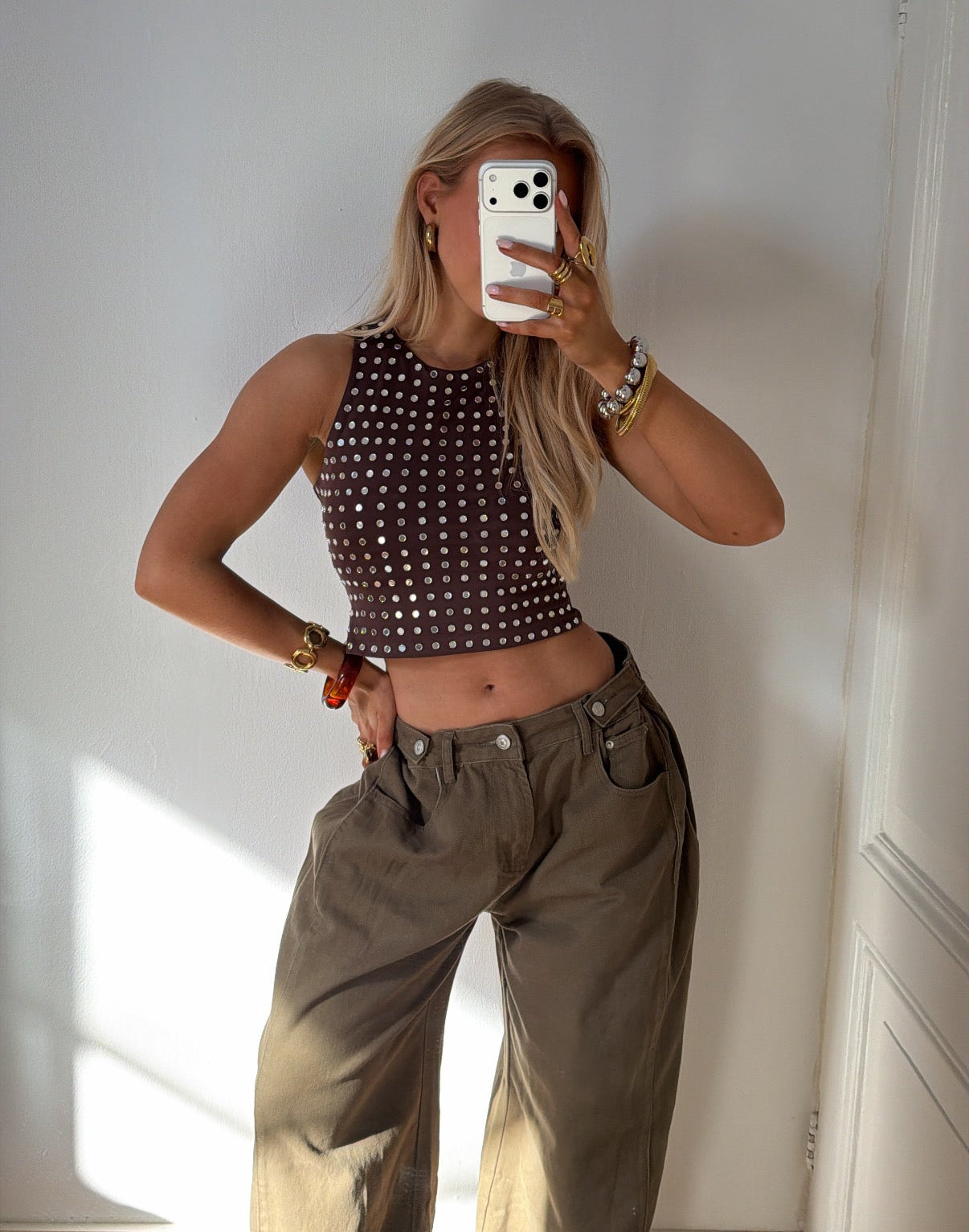 MUSE MIRROR TOP CHOCO