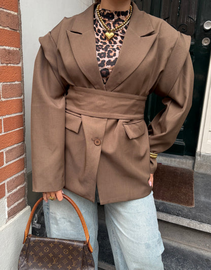 Livia blazer bruin
