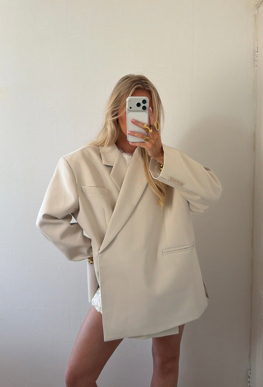 OVERSIZED BLAZER ECRU