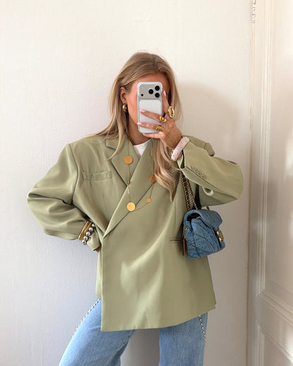 OVERSIZED BLAZER MATCHA