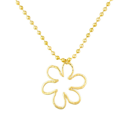 Statement flower ketting