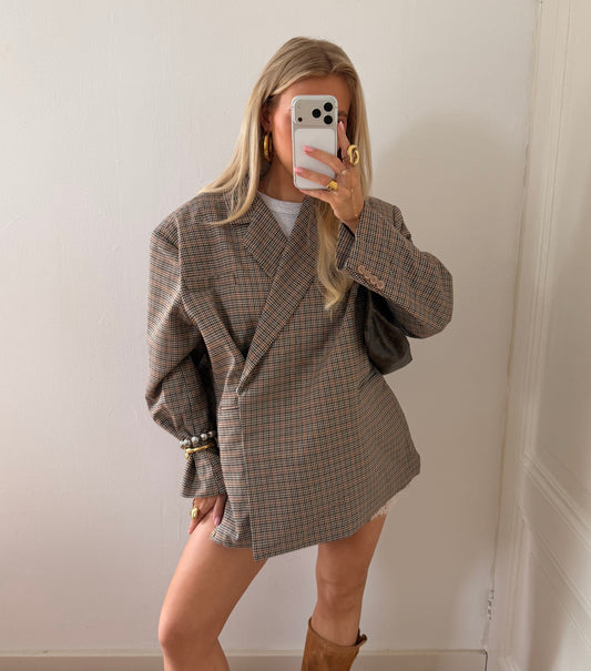 OVERSIZED BLAZER CHECKERED BRUIN