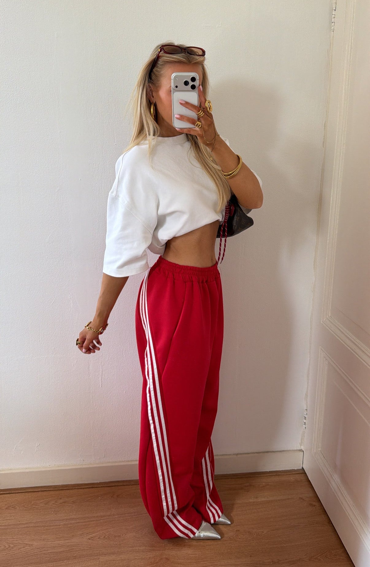 ICONIC JOGGER ROOD