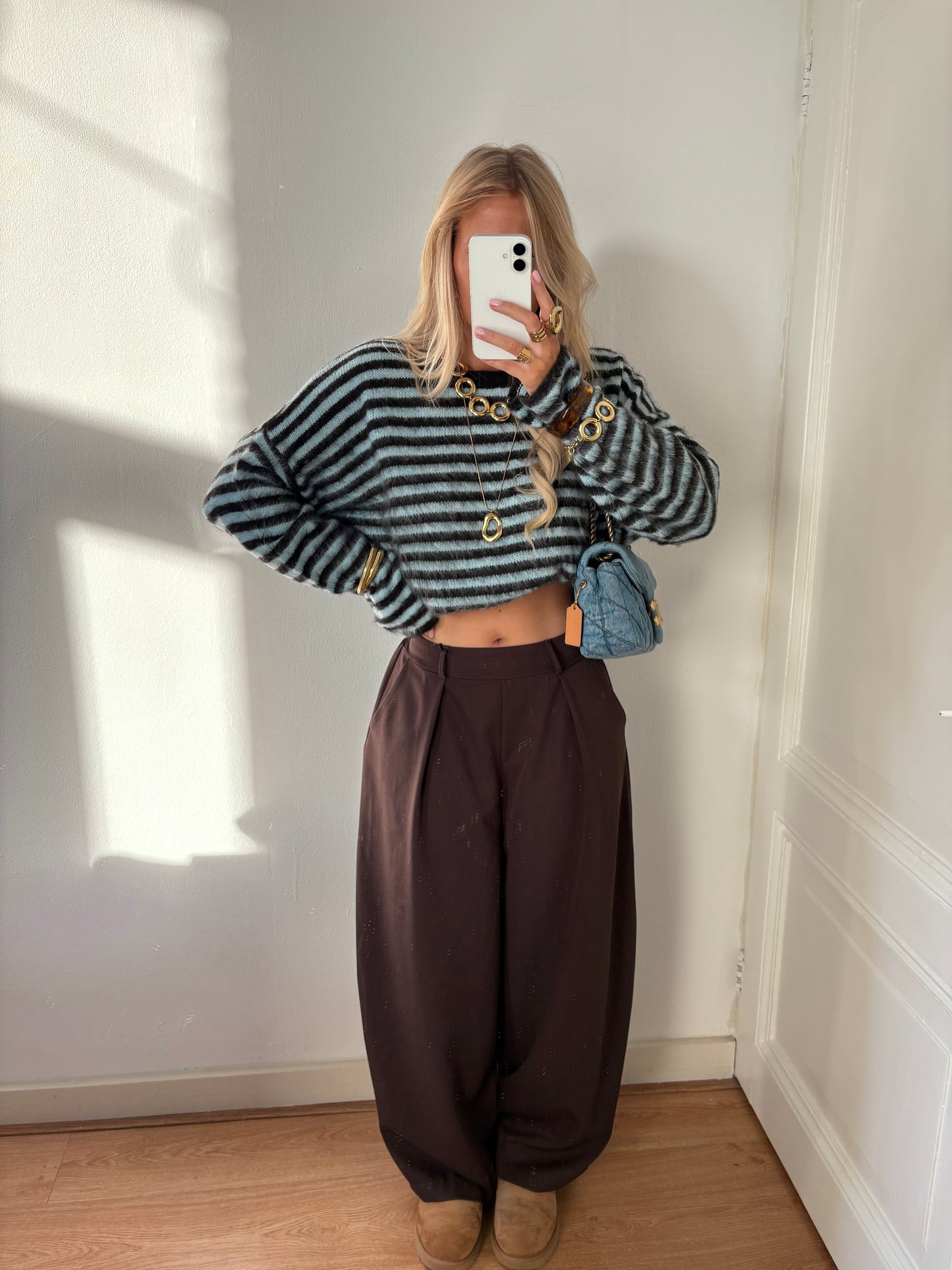 Billy balloon pantalon choco