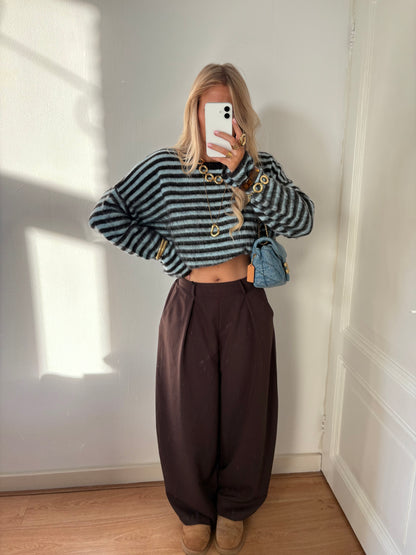 Billy balloon pantalon choco