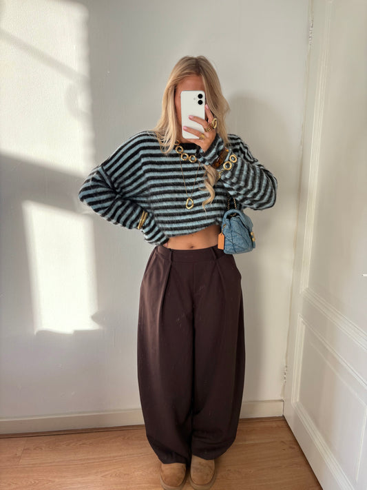 Billy balloon pantalon choco