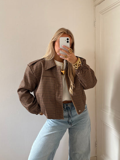 Roos checkered bomber