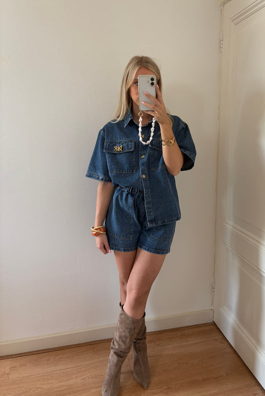 Denim blouse