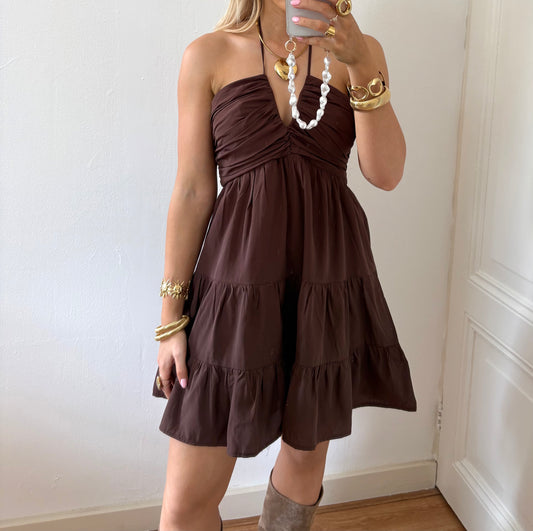 Sara dress - brown