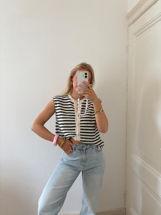 Knitted top - stripes
