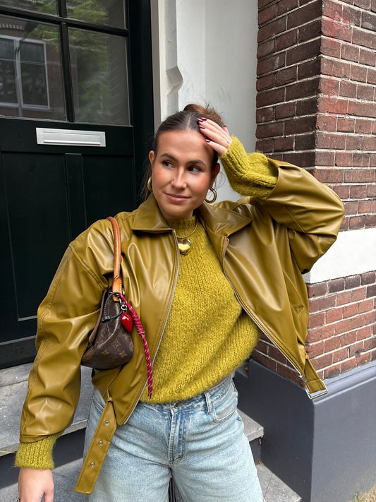 Brechje bomberjack green