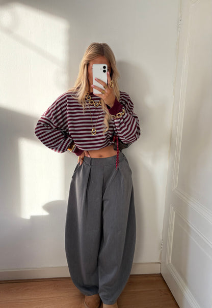 Billy balloon pantalon grijs