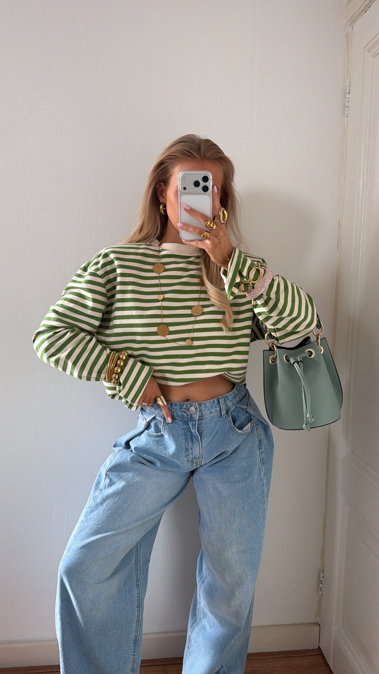 Matcha striped longsleeve