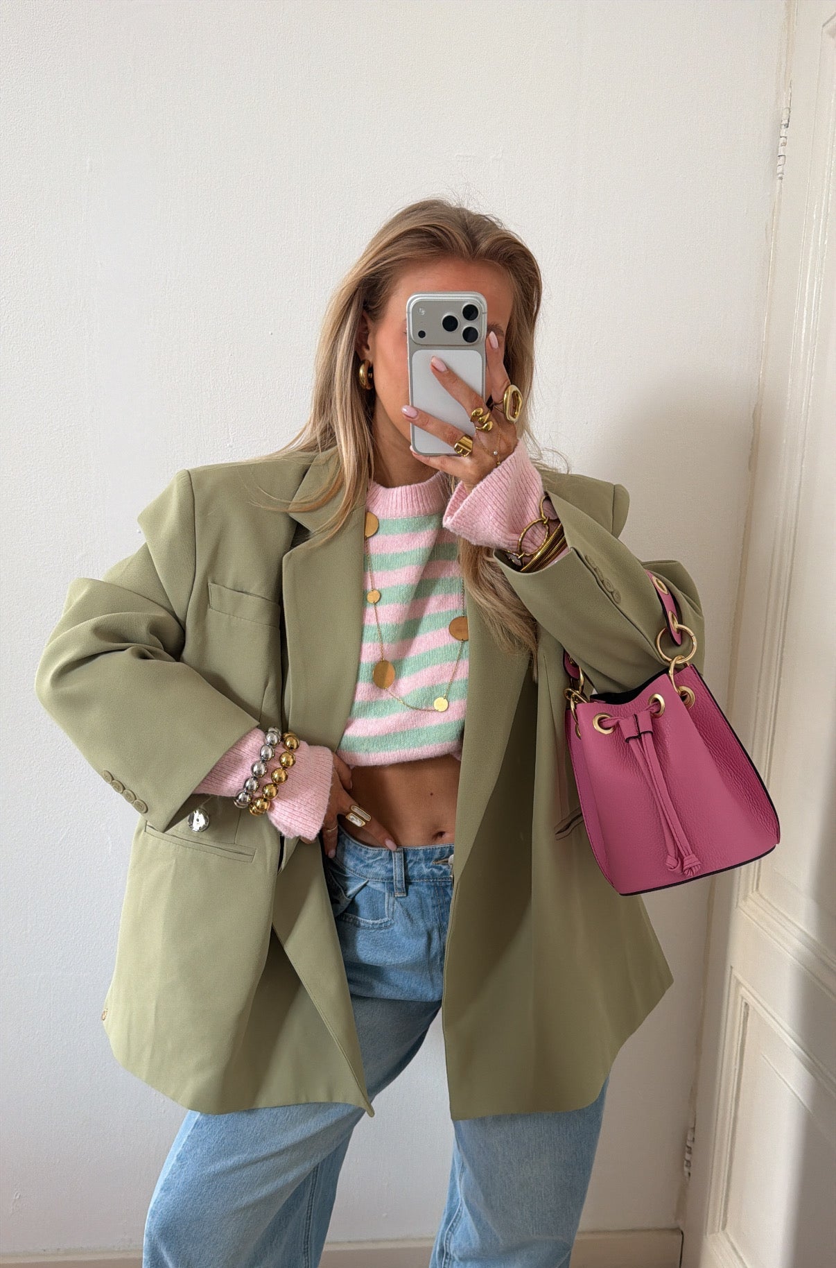 OVERSIZED BLAZER MATCHA