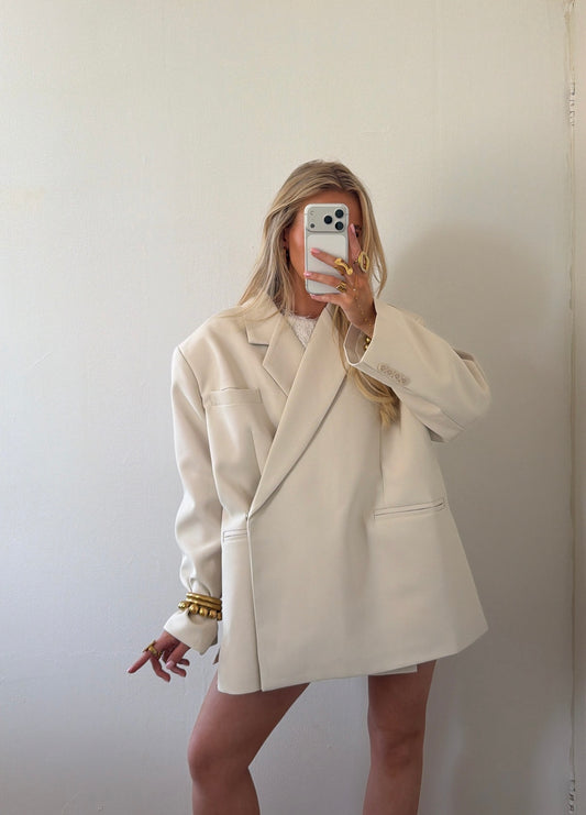 OVERSIZED BLAZER ECRU
