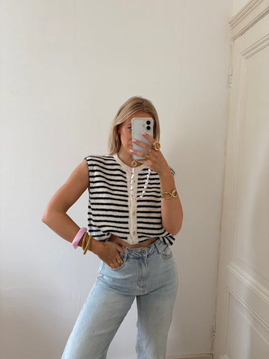 Knitted top - stripes
