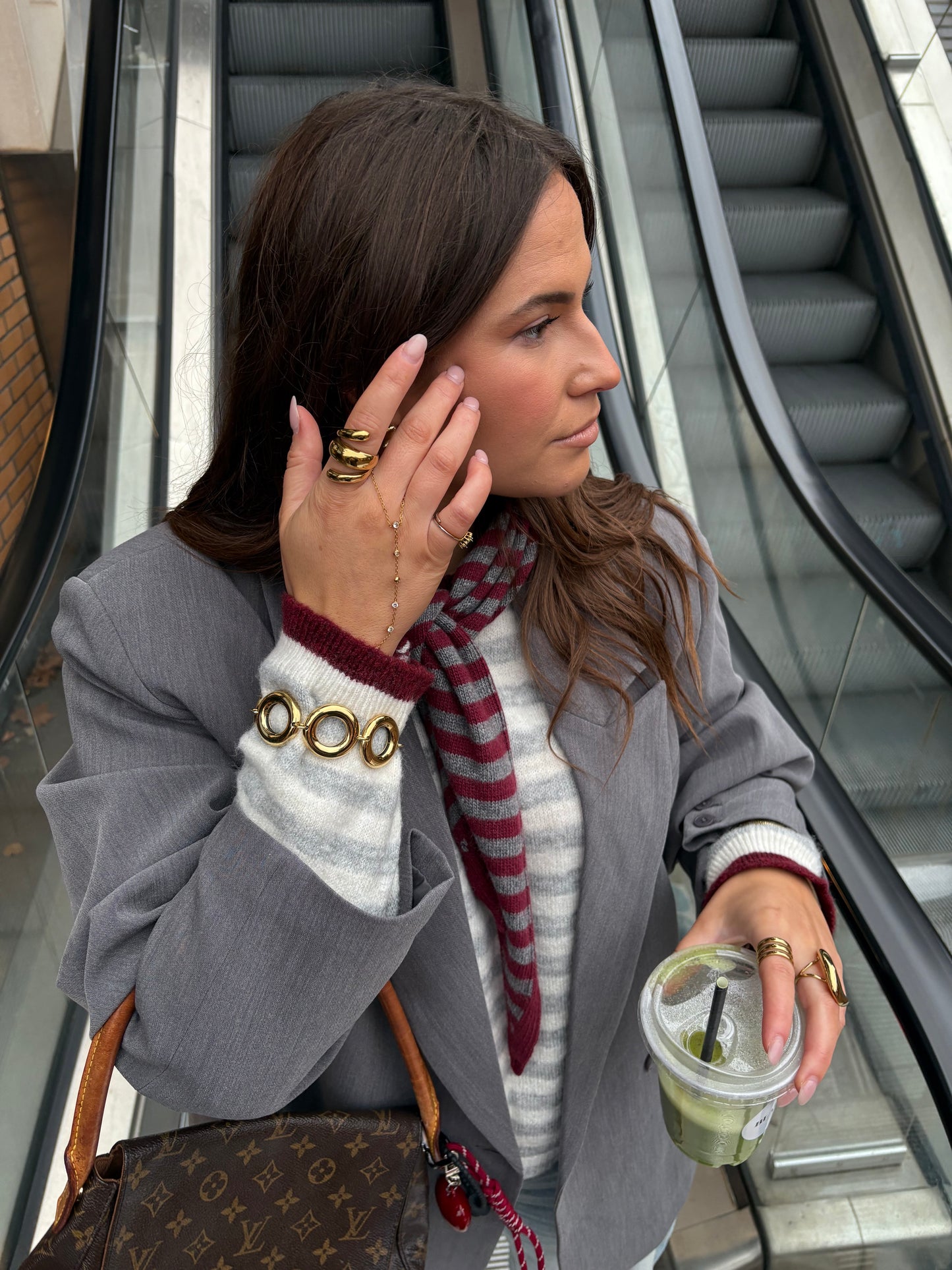 Driehoek sjaal stripes