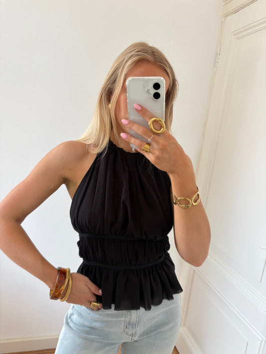 Mara open-back top