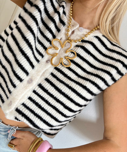 Statement flower ketting