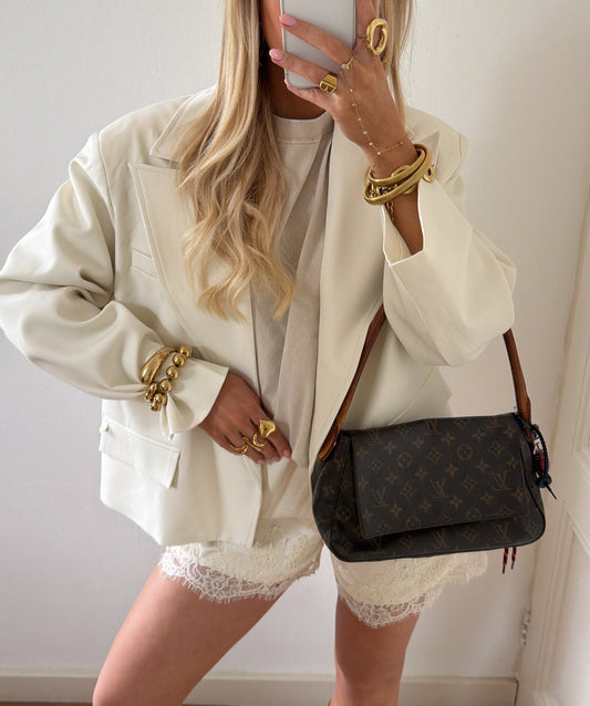 SATIN SHORT ECRU