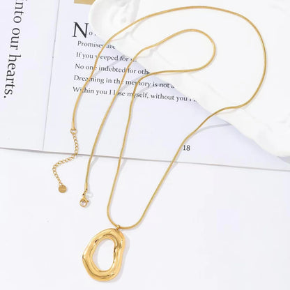 Long circle ketting