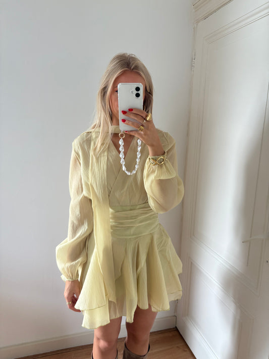 Vive dress - butter yellow