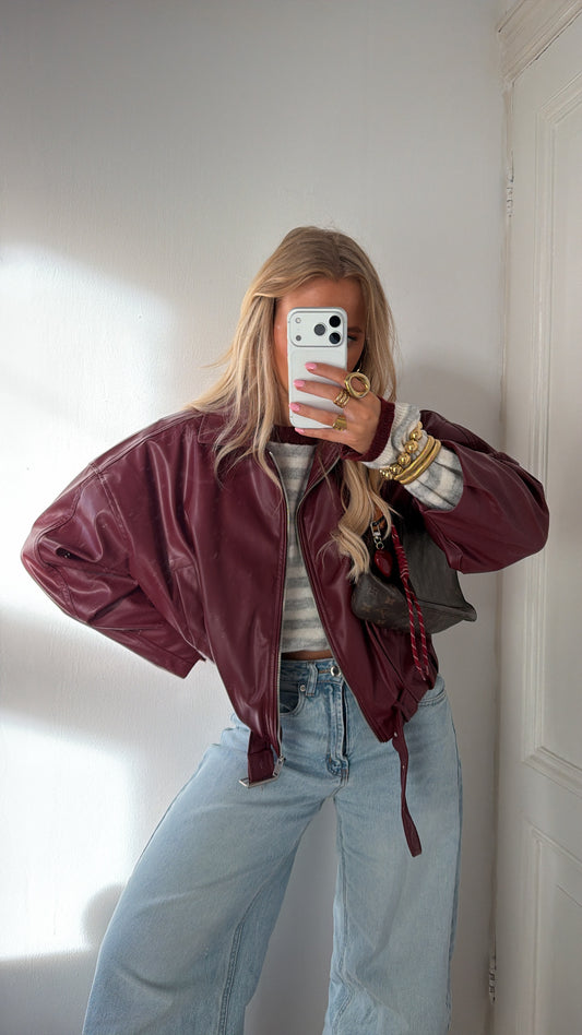 Brechje bomberjack bordeaux