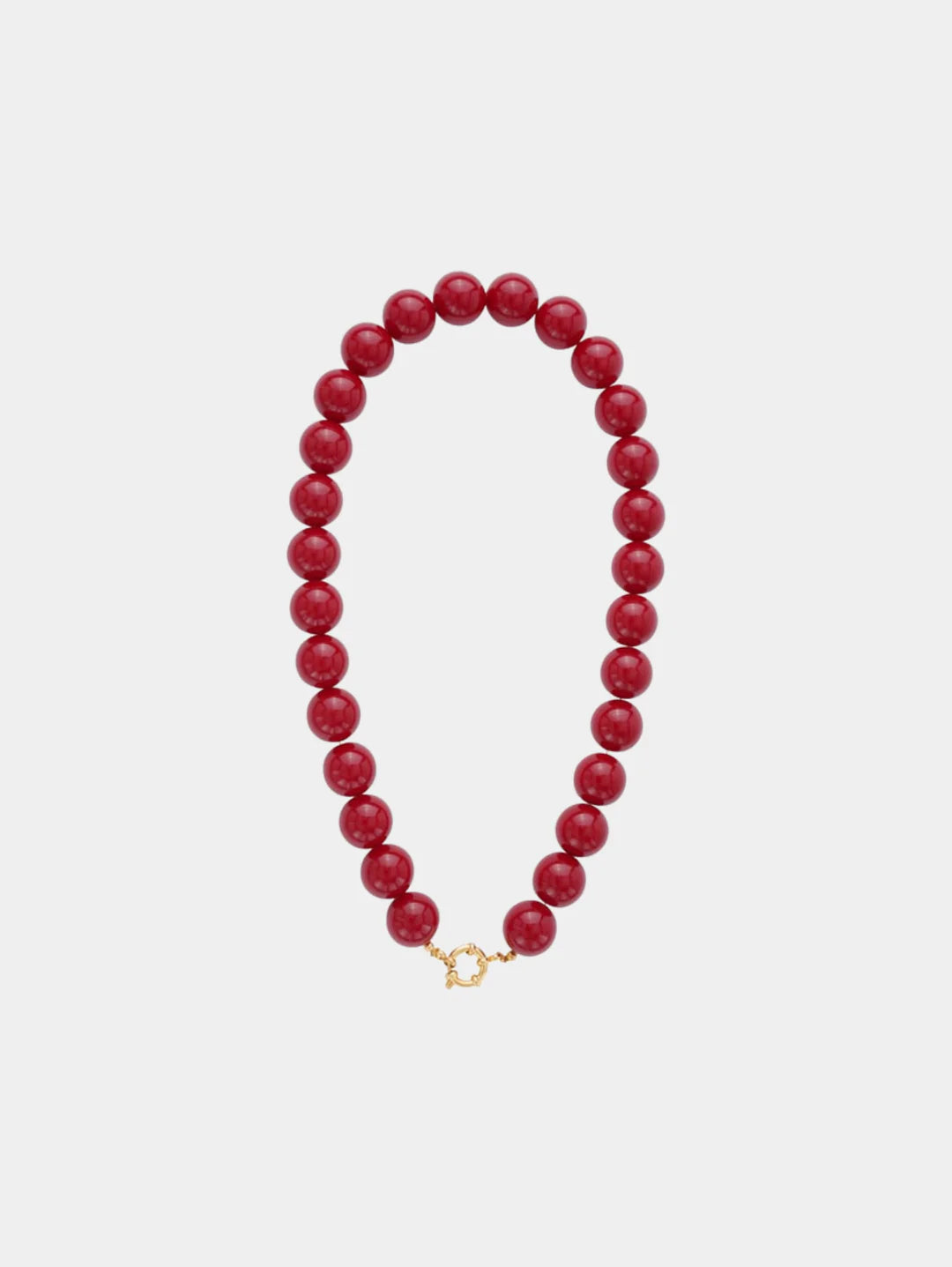 Pien kralen ketting - dark red