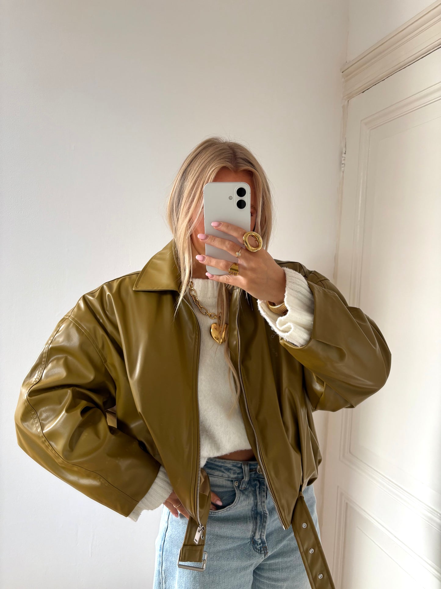 Brechje bomberjack green