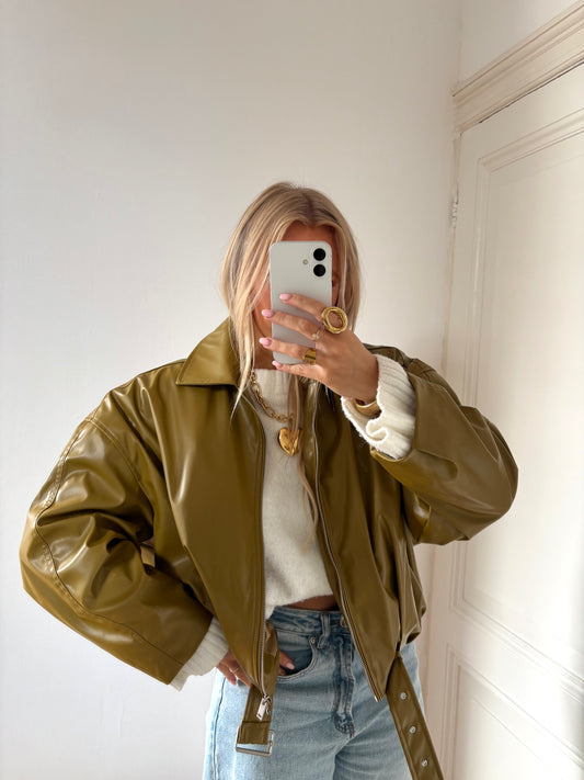 Brechje bomberjack green