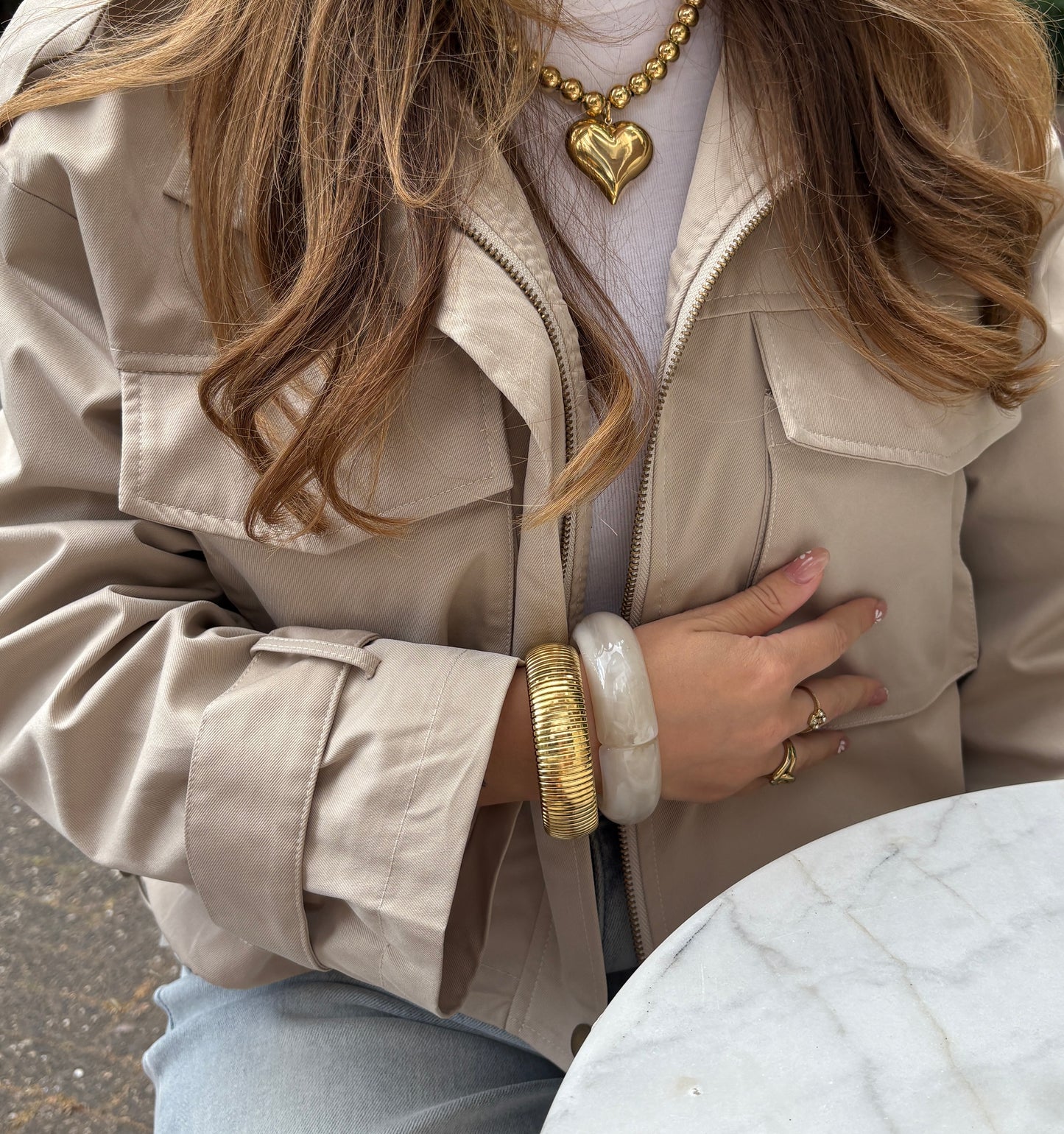 Beige bangle