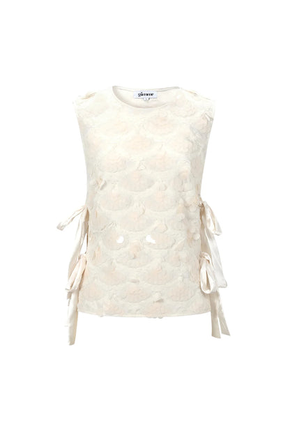 BOW SEQUINS TOP