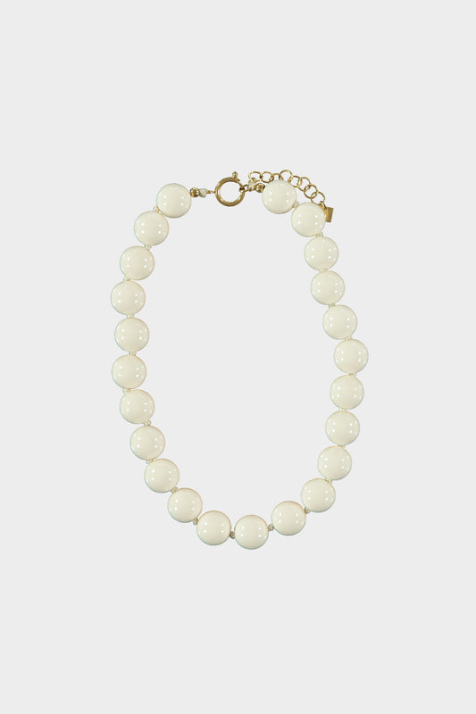 Pien kralen ketting - white