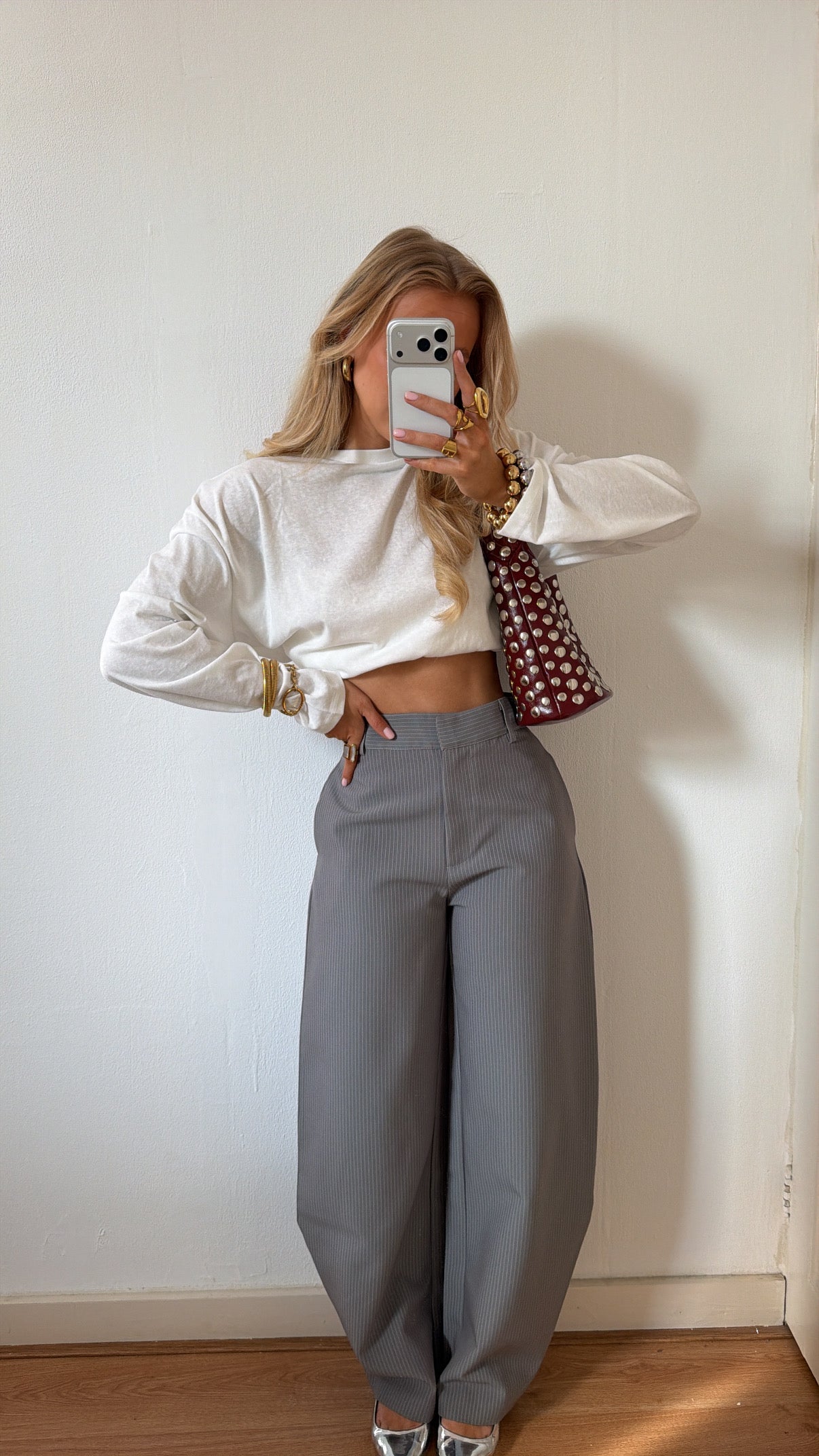 STRIPED BALLOON PANTALON