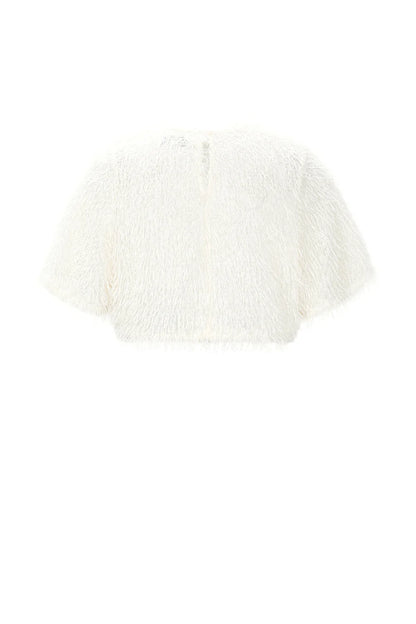 FURRY CROPPED TOP
