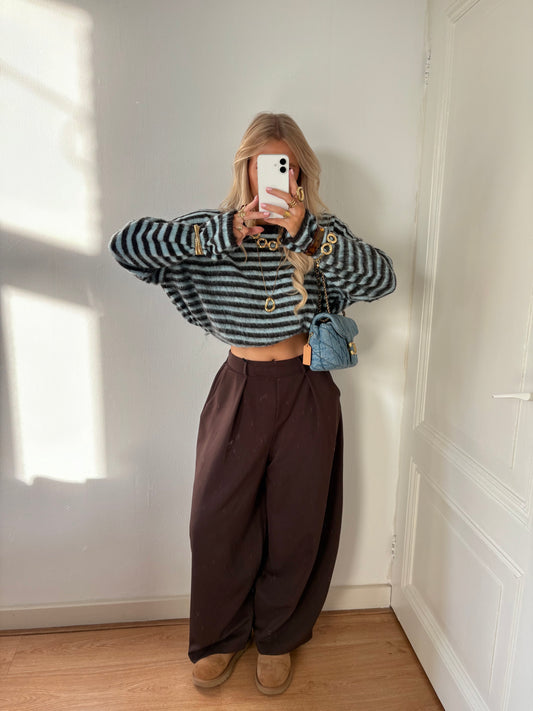 Billy balloon pantalon choco